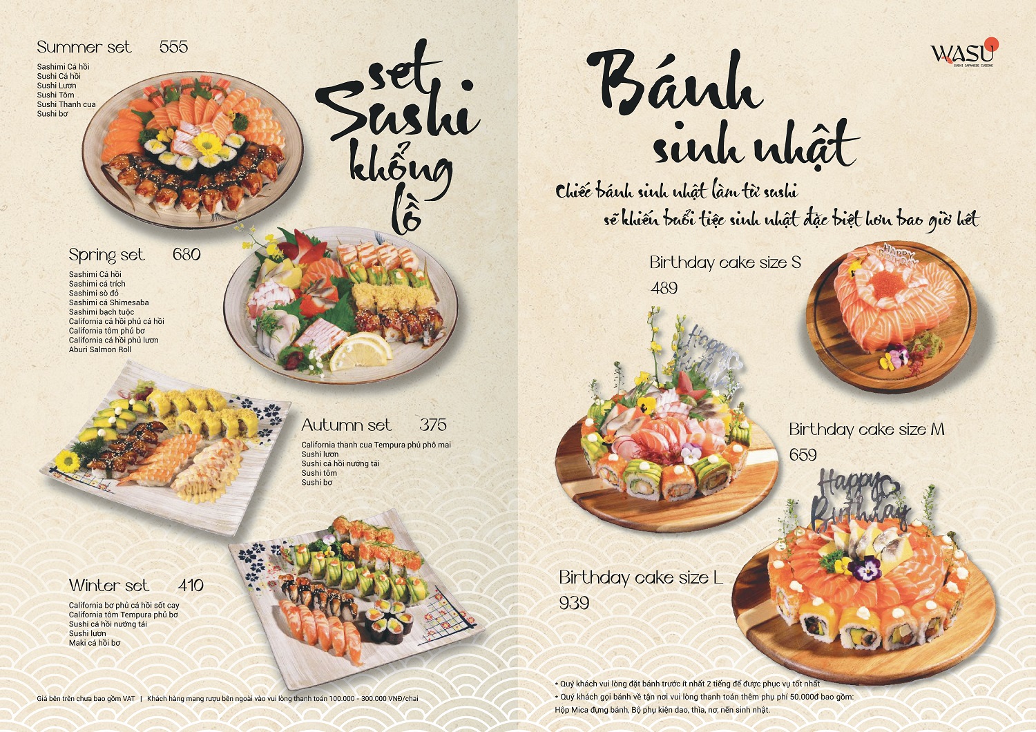 set sushi khổng lồ